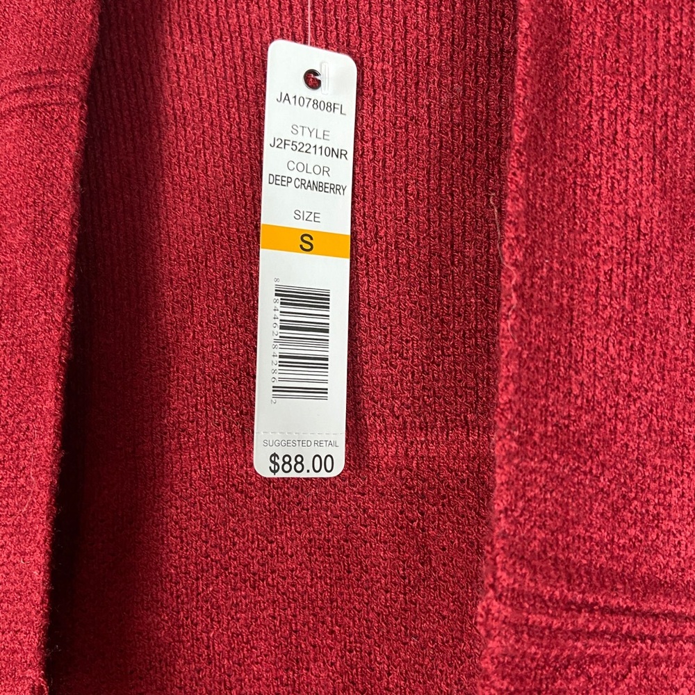Joseph A Deep Cranberry Cardigan S - Picture 7 of 8